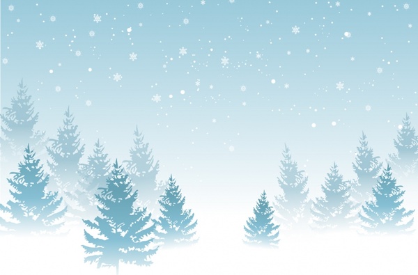 Winter Background Free vector in Adobe Illustrator ai