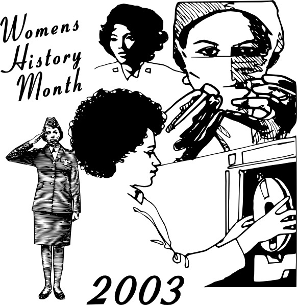 Women History Month clip art Free vector in Open office drawing svg