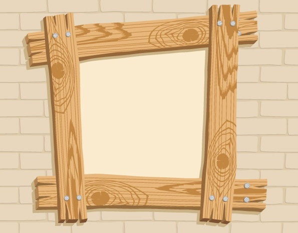 Large Wooden Picture Frames  Quotes on Vector Marco De Madera Vector Miscel  Neos   Vectores Gratis Para Su