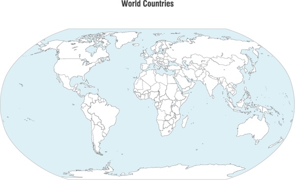 World Countries Map Vector Free Vector In Adobe Illustrator Ai Ai