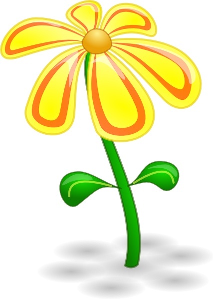 free yellow flower clip art - photo #20