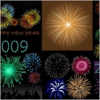 10 dazzling fireworks vector