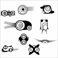 10 Free Geometric Abstract Vectors