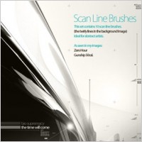 10 Scan Line Brushes