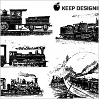 10 Train Vector Graphics
