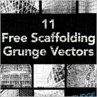 11 Free Scaffolding Grunge Vectors