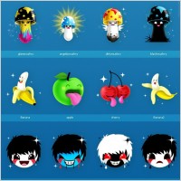 128x128 Icons Set 6 icons pack