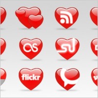 12 St.Valentines day Icons