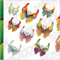 14 Butterfly vector material