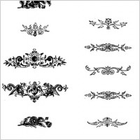 14 Vector Floral Ornaments