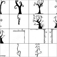 15 doodles tree brush