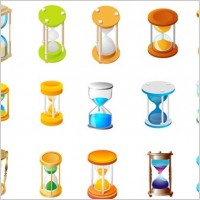 15 Free Vector hourglass