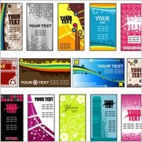 18 Vector Variety of Practical Card Background Templates