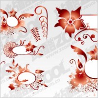 2008 decorative pattern vector material