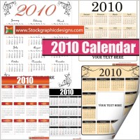 2010 Free Vector Calendar