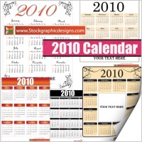 2010 Free Vector Calendar