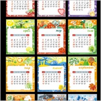 2010 lovely calendar template