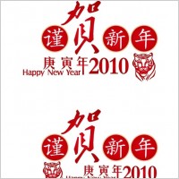 2010 year of the tigerdate practical vector