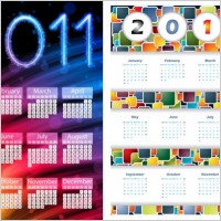 2011 calendar template vector