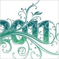 2011 New Year Swirl Design Vector Graphic