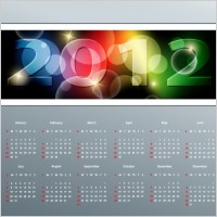 2012 calendar 03 vector