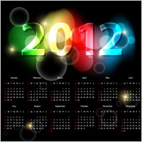 2012 calendar 04 vector