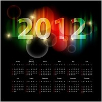 2012 Calendar Vector