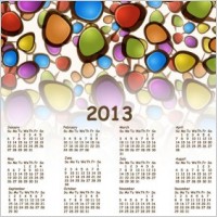 2013 calendar vector