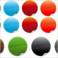 20 poppy Color Stickers
