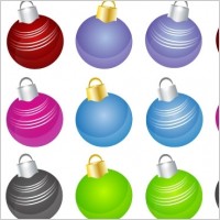 24 Free Christmas Vector Balls