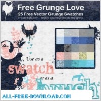 25 Free Vector Grunge Patterns