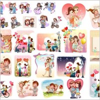 28 love theme vector