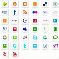 38 Web2.0/Social Site Logo Icon