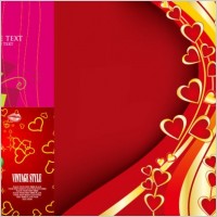 3 beautiful valentine day vector elements