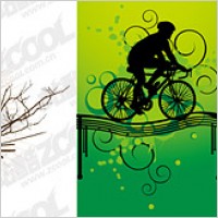 3, bike vector material