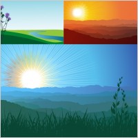 3 scenery vector