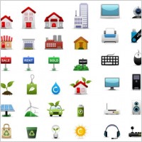 3 sets of icon vector
