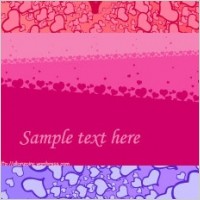 3 valentine day heartshaped card background vector
