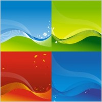 3 vector colorful backgrounds