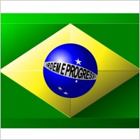 3D Brazilian Flag