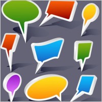 3D Bubble Speech Vector