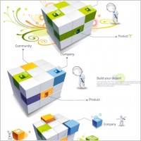 3d cube 3d villain vector