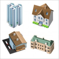 3D House Icons icons pack