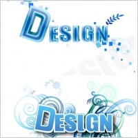 3D Letter Design Vector