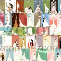 40 zhang meili wedding bride vector