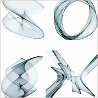 4 Abstract Smoke Design Vector Graphics