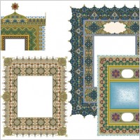 4 beautiful classical pattern lace 2