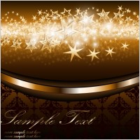 4 bright starlight background vector