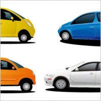 4 car vector