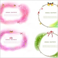 4 christmas frame vector dream